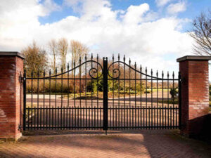 Double Wrought Iron Gates Metal Ysig 192